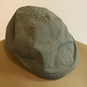 Goorin Bros Hat Newsboy Cotton large 22 inch diameter Army green